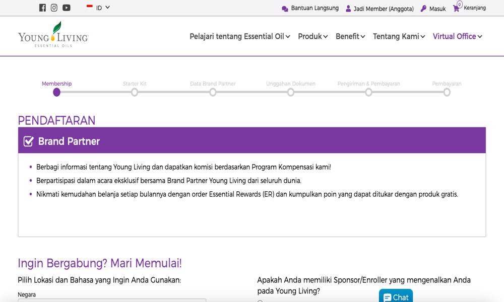 masuk kehalaman awal