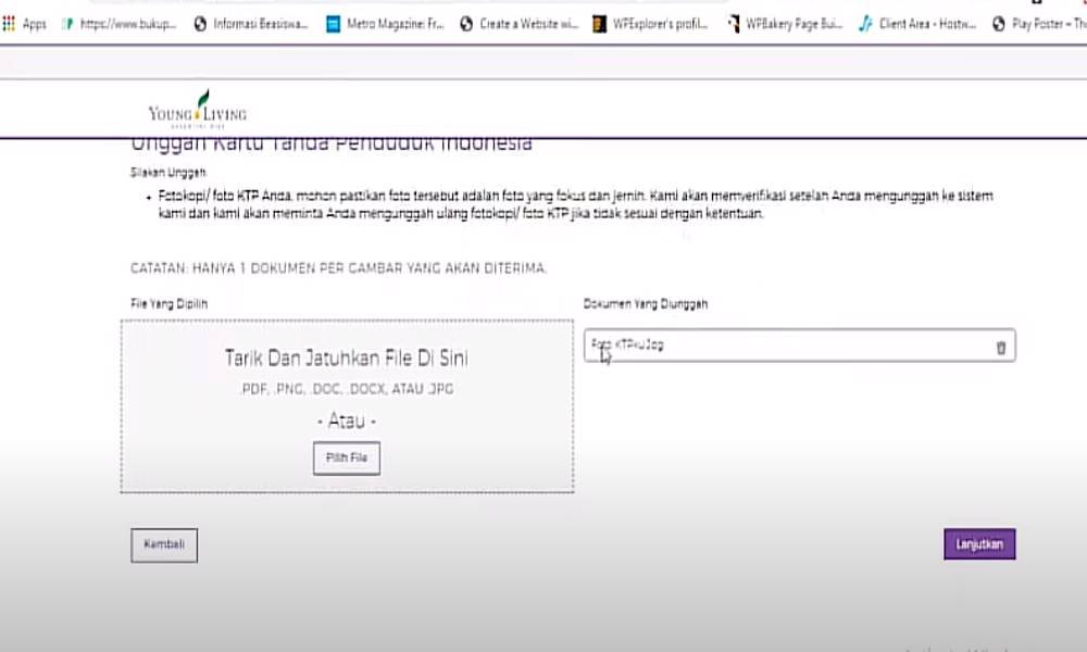 memasukan KTP